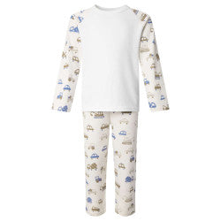 Cotton boys pjs (set design just add age and name)