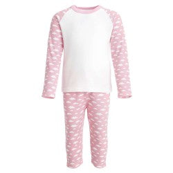 Cotton girls pjs (set design, just add age and name)