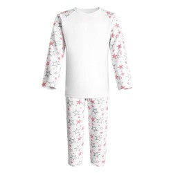 Cotton girls pjs (set design, just add age and name)