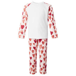 Cotton girls pjs (set design, just add age and name)