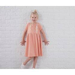 Cotton short sleeve dress