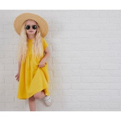 Cotton short sleeve dress