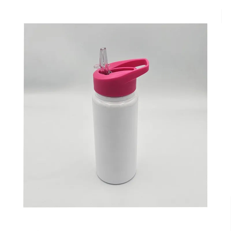 Pull up straw kids bottle