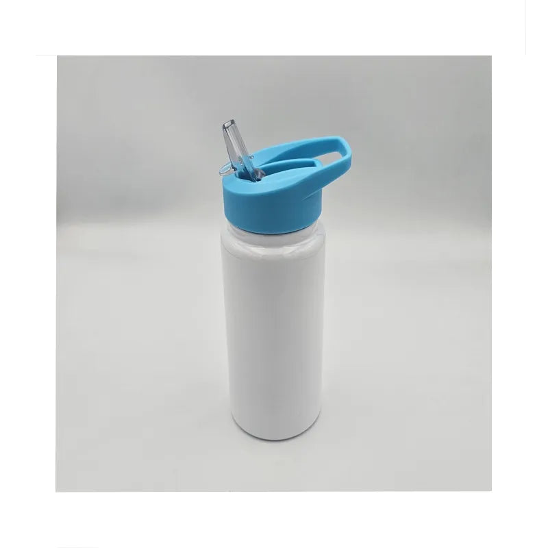 Pull up straw kids bottle