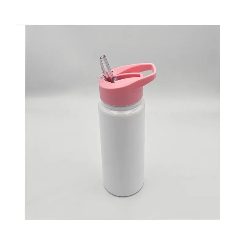 Pull up straw kids bottle