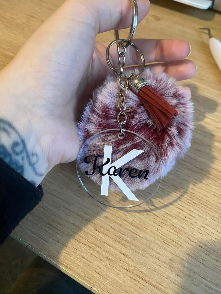 Pom Pom Keyring
