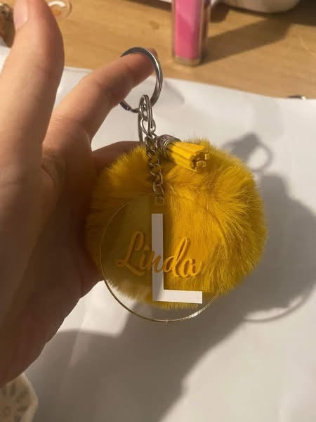 Pom Pom Keyring