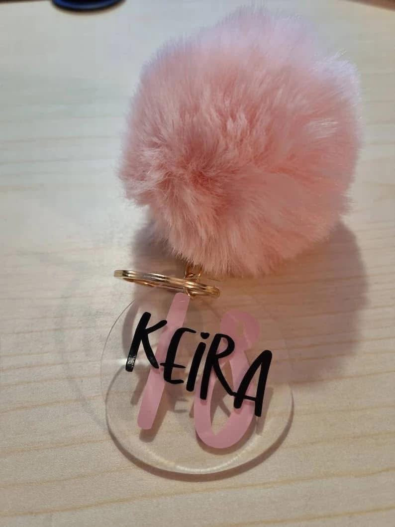 Pom Pom Keyring